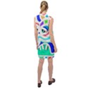 Crazy Pop Art - Doodle Animals   Sleeveless Shirt Dress View2