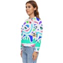 Crazy Pop Art - Doodle Animals   Women s Long Sleeve Raglan Tee View2