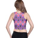 Pink, blue, black, purple Tones Pop Art  Racer Back Crop Top View2