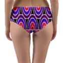 Pink, blue, black, purple Tones Pop Art  Reversible Mid-Waist Bikini Bottoms View2