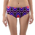 Pink, blue, black, purple Tones Pop Art  Reversible Mid-Waist Bikini Bottoms View3