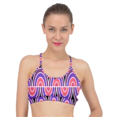 Pink, Blue, Black, Purple Tones Pop Art  Basic Training Sports Bra