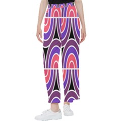 Pink, Blue, Black, Purple Tones Pop Art  Women s Pants  by ConteMonfrey