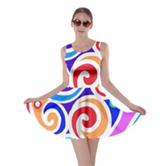 Crazy Pop Art - Doodle Circles   Skater Dress by ConteMonfrey