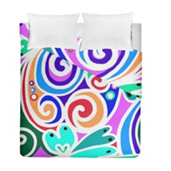 Crazy Pop Art - Doodle Circles   Duvet Cover Double Side (full/ Double Size) by ConteMonfrey