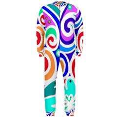 Crazy Pop Art - Doodle Circles   Onepiece Jumpsuit (men)