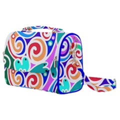 Crazy Pop Art - Doodle Circles   Satchel Shoulder Bag by ConteMonfrey