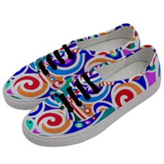 Crazy Pop Art - Doodle Circles   Men s Classic Low Top Sneakers by ConteMonfrey