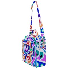 Crazy Pop Art - Doodle Circles   Crossbody Day Bag by ConteMonfrey