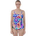 Crazy Pop Art - Doodle Circles   Twist Front Tankini Set View1