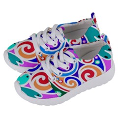 Crazy Pop Art - Doodle Circles   Kids  Lightweight Sports Shoes by ConteMonfrey