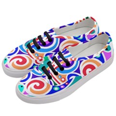 Crazy Pop Art - Doodle Circles   Women s Classic Low Top Sneakers by ConteMonfrey