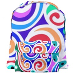 Crazy Pop Art - Doodle Circles   Giant Full Print Backpack