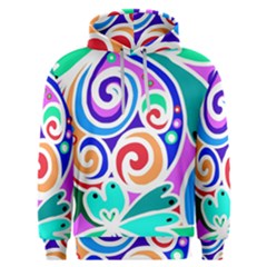 Crazy Pop Art - Doodle Circles   Men s Overhead Hoodie by ConteMonfrey