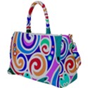 Crazy Pop Art - Doodle Circles   Duffel Travel Bag View1