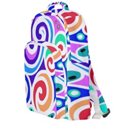 Crazy Pop Art - Doodle Circles   Double Compartment Backpack by ConteMonfrey