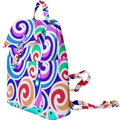 Crazy Pop Art - Doodle Circles   Buckle Everyday Backpack by ConteMonfrey