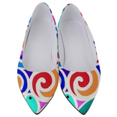 Crazy Pop Art - Doodle Circles   Women s Low Heels by ConteMonfrey