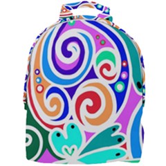 Crazy Pop Art - Doodle Circles   Mini Full Print Backpack by ConteMonfrey