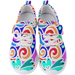 Crazy Pop Art - Doodle Circles   Men s Velcro Strap Shoes by ConteMonfrey