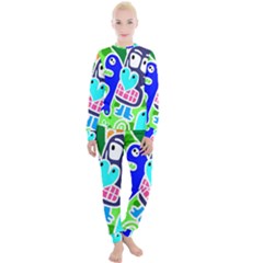 Crazy Pop Art - Doodle Skulls  Women s Lounge Set by ConteMonfrey