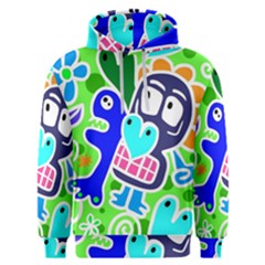 Crazy Pop Art - Doodle Skulls  Men s Overhead Hoodie by ConteMonfrey