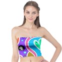 Crazy Pop Art - Doodle Hearts   Tube Top View1