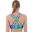 Crazy Pop Art - Doodle Hearts   Back Weave Sports Bra View2