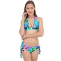 Crazy Pop Art - Doodle Hearts   Tie It Up Bikini Set View1