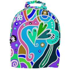 Crazy Pop Art - Doodle Hearts   Mini Full Print Backpack by ConteMonfrey