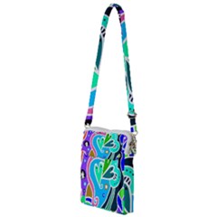 Crazy Pop Art - Doodle Hearts   Multi Function Travel Bag by ConteMonfrey