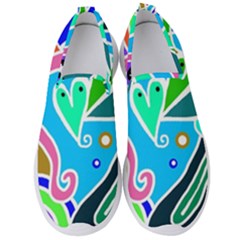 Crazy Pop Art - Doodle Hearts   Men s Slip On Sneakers by ConteMonfrey