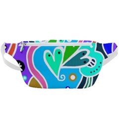 Crazy Pop Art - Doodle Hearts   Waist Bag 