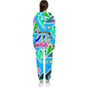 Crazy Pop Art - Doodle Hearts   Cropped Zip Up Lounge Set View2