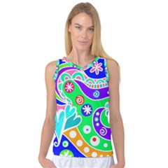 Crazy Pop Art - Doodle Lover   Women s Basketball Tank Top by ConteMonfrey