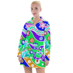 Crazy Pop Art - Doodle Lover   Women s Long Sleeve Casual Dress by ConteMonfrey