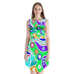 Crazy Pop Art - Doodle Lover   Sleeveless Chiffon Dress   by ConteMonfrey