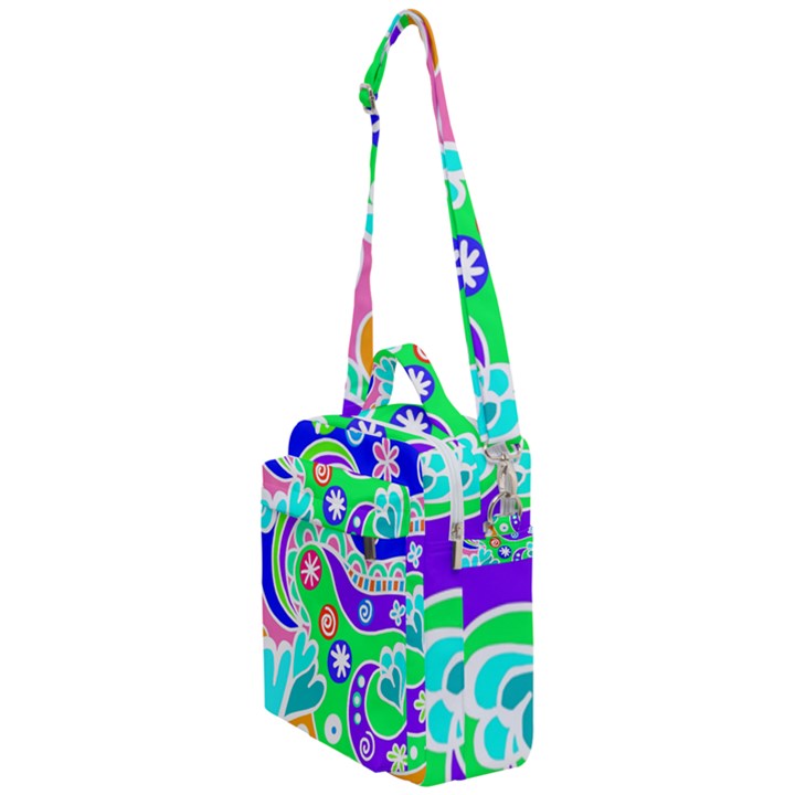 Crazy Pop Art - Doodle Lover   Crossbody Day Bag