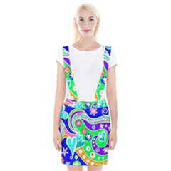 Crazy Pop Art - Doodle Lover   Braces Suspender Skirt by ConteMonfrey