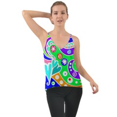 Crazy Pop Art - Doodle Lover   Chiffon Cami by ConteMonfrey