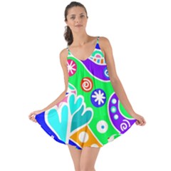 Crazy Pop Art - Doodle Lover   Love The Sun Cover Up by ConteMonfrey