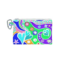 Crazy Pop Art - Doodle Lover   Canvas Cosmetic Bag (small) by ConteMonfrey