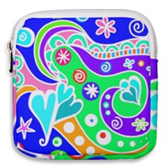 Crazy Pop Art - Doodle Lover   Mini Square Pouch by ConteMonfrey