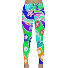 Crazy Pop Art - Doodle Lover   Lightweight Velour Classic Yoga Leggings by ConteMonfrey