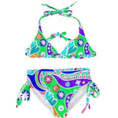 Crazy Pop Art - Doodle Lover   Kids  Classic Bikini Set by ConteMonfrey