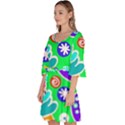 Crazy Pop Art - Doodle Lover   Velour Kimono Dress View2