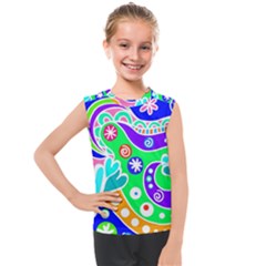 Crazy Pop Art - Doodle Lover   Kids  Mesh Tank Top by ConteMonfrey