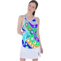 Crazy Pop Art - Doodle Lover   Racer Back Mesh Tank Top View1