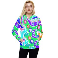 Crazy Pop Art - Doodle Lover   Women s Lightweight Drawstring Hoodie by ConteMonfrey