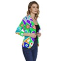 Crazy Pop Art - Doodle Lover   Women s One-Button 3/4 Sleeve Short Jacket View3